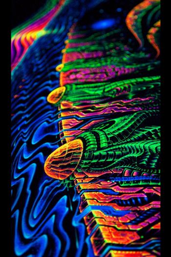 Флуоресцентный настенный гобелен Terra