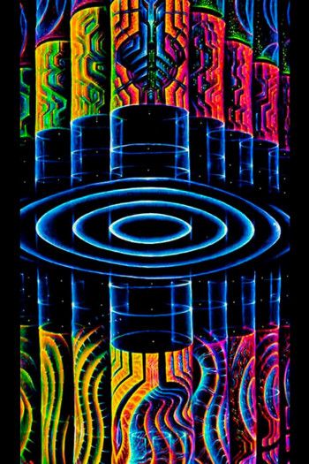 Триповый настенный баннер «Waves Source»