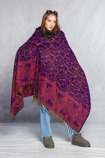 Этнический плед Лавандовый рай