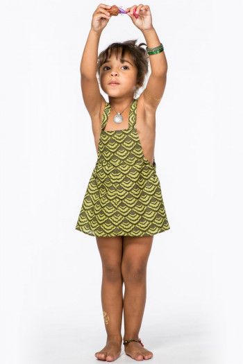 Платье на подтяжках Птичка