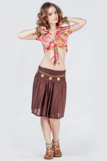 Топик летний с цветами Ванбах