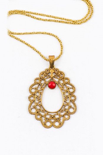 Кулон с камнем Сердце брахмана